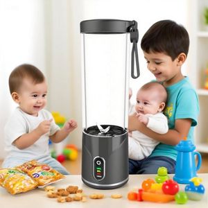 Licuadora Portátil Recargable por USB de 550 ml con LED, Mini Licuadora Saludable para Cocina, Uso Doméstico, OEM ODM, Portátil para Gimnasio - Product Image 3
