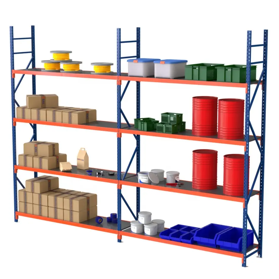 Powder Coating Warehouse Storage Shelf Longspan Shelving Rack