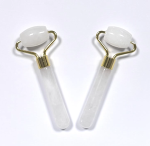 Mini rodillo facial de jade blanco - Product Image 1