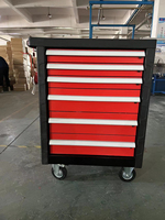Chariot d'atelier mobile robuste à 6, 7 ou 8 tiroirs en métal, avec 201 outils, personnalisable OEM JMST JS-326-6