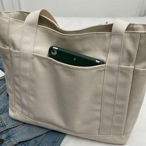 Bolsa de Mano de Lona Reutilizable, Ecológica y Portátil con Correa para el Hombro, Plegable, con Logotipo Personalizado, Duradera para Uso Diario - Product Image 3