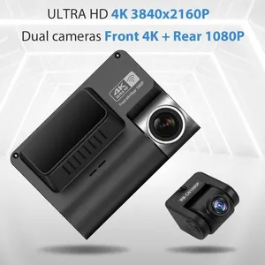 New Popular 3.0" Car Dash Camera Front And Rear Dual Camera Car Black Box Dashcam Night Vision 4K UHD WiFi GPS Dash Cam