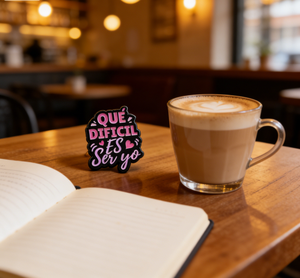 Spilla in smalto personalizzata con slogan spagnolo all'ingrosso, per accessori moda e promozione del marchio, spilla in smalto per ogni occasione - Product Image 2