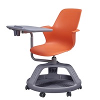 Chaise de formation de nœud d'étudiant de bureau d'école de salle de réunion de conférence de meubles commerciaux avec le bloc-notes de table d'écriture