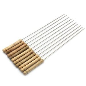 Chuyên Nghiệp Thép Không Gỉ BBQ Xiên Công Cụ Cao Cấp Xây Dựng Thanh Chất Lượng Cao Chống Gỉ Dễ Dàng Làm Sạch Nhà Bếp Sử Dụng - Product Image 4