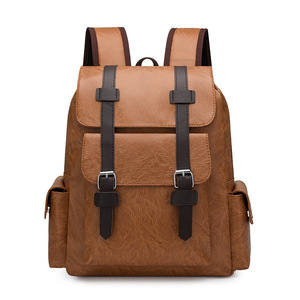 Mochila para Portátil de PU Vintage al por Mayor para Mujer, Mochila de Viaje Retro para Mujer - Product Image 1