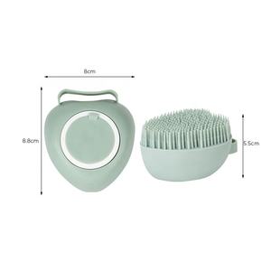 格洛韦热卖Oem <span class=keywords><strong>2</strong></span>合1 TPR硅选项洗发水分配器按摩刷宠物美容刷硅胶身体沐浴刷 - Product Image 3