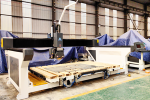 Scie à pont CNC 5 axes professionnelle 3200*2000mm pour la découpe de marbre, granit, pierres tombales et quartz, avec caméra CCD - Product Image 4
