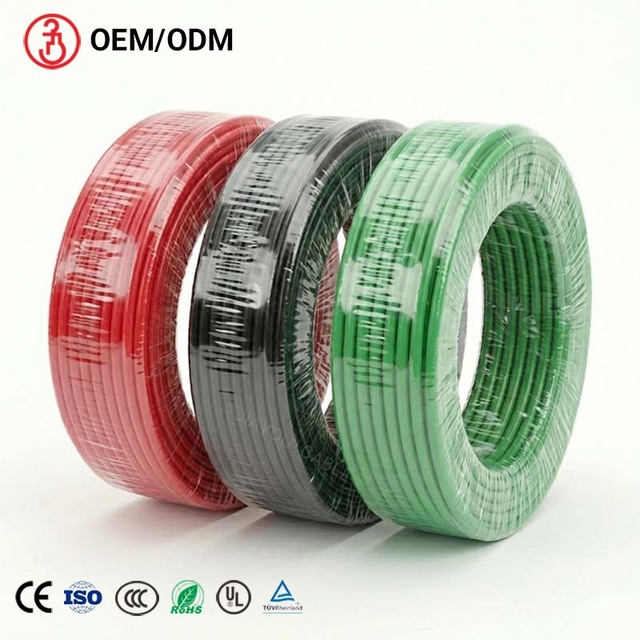 16 12 10 8 6 AWG THHN Stranded Bare Copper Wire 600V Nylon Jacket Electrical Wire Cable for Panel Wiring, Lighting