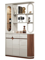 Meuble de Rangement Double Porte Style Luxe Léger et Moderne pour Entrée, Séparateur de Salon avec Rangement pour Chaussures dans le Couloir/Hall