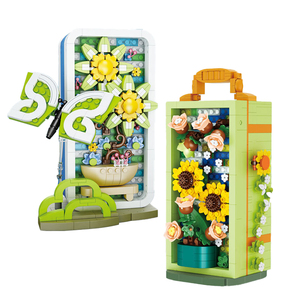 <span class=keywords><strong>LOZ</strong></span> Mini block1932 Flor de mariposa belleza maquillaje joyero 1933 bloques de construcción MOC ladrillos rompecabezas juguetes educativos para niños - Product Image 1