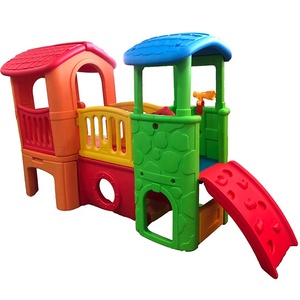 צבעוני מקורה ילד פלסטיק בית לשחק שקופיות עם נושבת צעצוע
