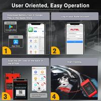 Testeur d'analyse du système électrique de batterie automobile MaxiBAS BT506 6V/12V 100-2000CCA, outil de diagnostic automobile, garantie 1 an, en plastique