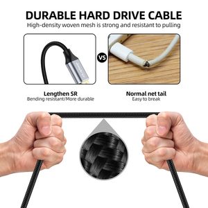 <span class=keywords><strong>Cable</strong></span> de Carga USB A a Micro B para <span class=keywords><strong>Disco</strong></span> <span class=keywords><strong>Duro</strong></span>, <span class=keywords><strong>Cable</strong></span> SATA <span class=keywords><strong>Externo</strong></span> de Alta Velocidad para HDD/SSD, Compatible con Teléfono - Product Image 3