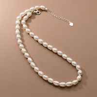 Collar de Moda Estilo Retro, Joyería para el Cuello, Plata de Ley S925, Serie Perla Otoñal para Mujer