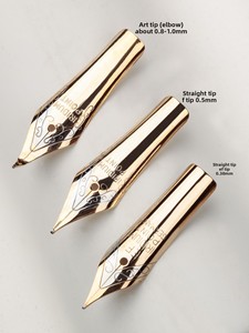 Penne di Ricambio OEM&ODM con Finiture <span class=keywords><strong>in</strong></span> Argento e <span class=keywords><strong>Oro</strong></span>, Penne Stilografiche Sostitutive Extra Fine, Fine, Media, Grande, Multi-Misura, Placcate, Standard - Product Image 6