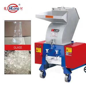 PC300 plastic shredder machine crushing waste plastic lab glass bottle crusher recycling machine