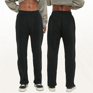 Pantalon en molleton surdimensionné pour hommes, pantalons de jogging d'hiver chauds personnalisés, en coton et polyester mélangés - Product Image 5