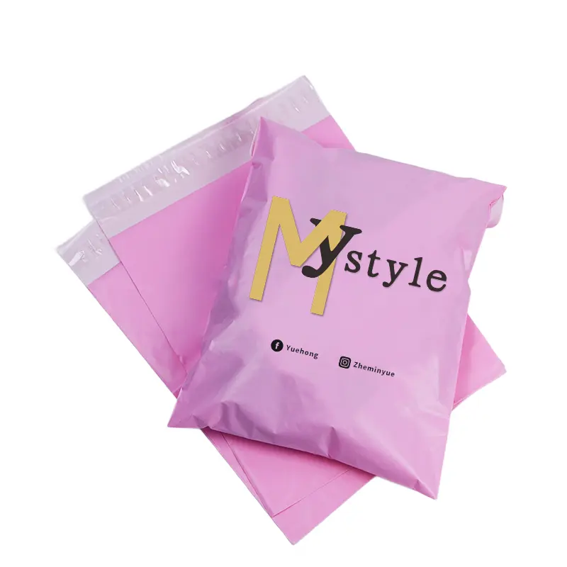 Custom plastic packaging poly mailer bags sustainable eco compostable courier express mailing bags for clothes