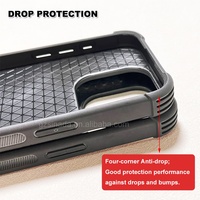 Coque de téléphone en TPU antichoc de haute qualité à 4 coins, vierge, pour sublimation 2D, pour iPhone 15 Pro
