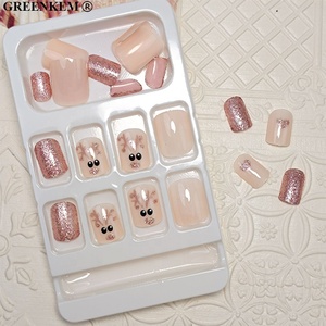 24pcs Collection de Noël Appuyez sur les ongles avec des motifs de flocon de neige Amande et T Forme Private Label Designed Tips - Product Image 3