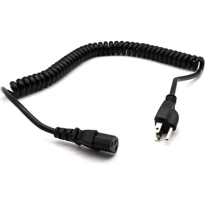 Câble en <span class=keywords><strong>spirale</strong></span> d'alimentation 3 broches NEMA 5-15P vers IEC 320 C13, <span class=keywords><strong>cordon</strong></span> d'alimentation en <span class=keywords><strong>spirale</strong></span> 18AWG - Product Image 2