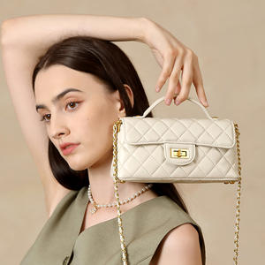 กระเป๋าสะพายข้างสายโซ่ขนาดเล็กหรูหราสำหรับผู้หญิงกระเป๋าหนังแท้สำหรับผู้หญิง2025 - Product Image 3
