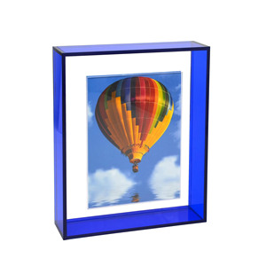 2024 New Arrival Acrylic Stainless Steel Magnetic Crystal Glass Double Sided Floating Modern Stylish Rectangular Wall Hanging - Product Image 1