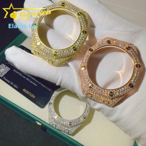 Boîtier de montre en laiton de luxe pour Hip Hop, certifié GRA, avec diamants Moissanite VVS, style GA2100 - Product Image 1