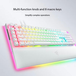 <span class=keywords><strong>Razer</strong></span> BlackWidow Spider V4 Clavier mécanique professionnel blanc Clavier de jeu RVB rétroéclairé Esports Commutateurs verts avec - Product Image 4
