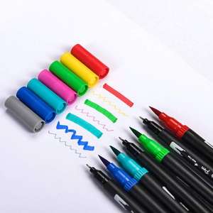 100 Colors Dual Tip Art Brush <b>Pen</b> with Fineliner Tip for Drawing <b>Gift</b> Set - Product Image 3