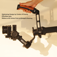 Mamen Wooden Handle with Aluminium Alloy Camera Cage for DJI Ronin Stabilizer