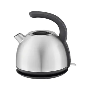 Fine design round shape stainless steel housing electric water kettle