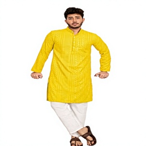 <b>Kurta</b> Designs for <b>Men</b> Multicolor Arabic Thobe Jubba Polyethersulfone Material In-Stock Online Shipping - Product Image 2