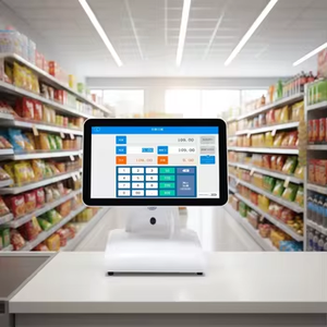 เครื่องบันทึกเงินสดระบบ POS หน้าจอสัมผัสขนาด 15 นิ้ว ระบบ Android/Windows พร้อมจอแสดงผลสำหรับลูกค้าขนาด 11.6 นิ้ว - Product Image 1