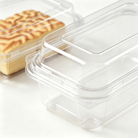 Boîtes à gâteaux en plastique PET transparent jetables personnalisées en gros pour le pain, les mariages et les anniversaires, emballage cadeau alimentaire