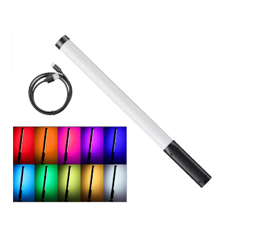 Ulanzi VL119 Colorful Stick RGB Tube Light Custom 19.68" Handheld LED Light Wand CRI 95+ 2500K-9000K for Photography Light Fill