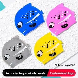 JW-1283 Gorro de Natación de Silicona con Forma de Pez para Niños de 3 a 8 Años, Personalizado, de Dibujos Animados, Impermeable, Suave y <span class=keywords><strong>Bonito</strong></span> - Product Image 3