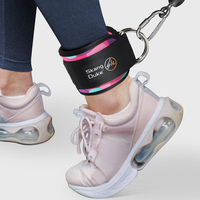 Sangles réglables pour machine à câble avec boucle de cheville, protections souples et durables pour l'entraînement des fessiers, extensions de jambes, kickbacks et exercices de gym