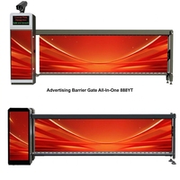 PASVISION Seg Barrière publicitaire lumineuse, Radar intelligent télécommandé, pour la publicité, la livraison et le contrôle du stationnement, en acier inoxydable