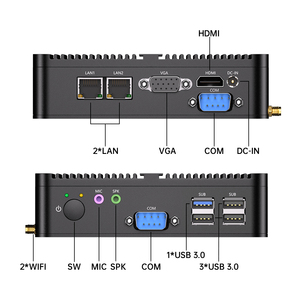 ไม่มีพัดลม J1900 J1800อุตสาหกรรม HD + VGA 2COM <span class=keywords><strong>DDR3</strong></span> HD-MI VGA จอแสดงผลขนาดกะทัดรัดพีซีขนาดเล็ก Intel Core Celeron สำหรับอุตสาหกรรม - Product Image 5