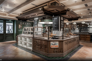 Mobiliario de Exhibición para Cafetería Vintage, Diseño de Tienda Minorista en Madera y Latón, Solución Llave en Mano para Interiores de Panadería Personalizada - Product Image 4