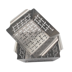Cestas para parrilla, cesta para asar verduras de alta resistencia también para carne de pescado y camarones, adecuada para todas las parrillas, barbacoa y ahumadores - Product Image 2