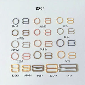 Accesorios de ropa interior de muchos colores y tamaños al por mayor, correa de sujetador de metal recubierta de nailon, anillo de metal deslizante y gancho - Product Image 2