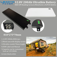 Baterai Lithium Ultra ramping, 12v 100AH 120Ah 150Ah 200Ah LiFePO4 baterai 12v 100ah untuk perahu RV 4WD offroad karavan kapal laut
