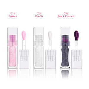ייחודי שפתיים גלוס צינור שמנמן פירות מבריק שפתיים מבריק שקוף מלא שפתון צינור טבעוני - Product Image 5