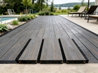 Co-Extrudierte Hohlkammer-WPC-Terrassendielen Mehrschichtige PVC-Verbundplatten Umweltfreundlicher Outdoor-Kunstholzboden für Garten, Terrasse und Patio