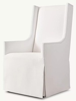 Chaise d'appoint classique avec structure robuste, surface textilée, cadre interne renforcé et assise en tissu équilibrée