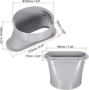 <span class=keywords><strong>Kit</strong></span> de joint de fenêtre de climatiseur Portable 1.5m tuyau d'échappement connecteur de 5.9 pouces raccord de climatisation en plastique manuel efficace - Product Image 3