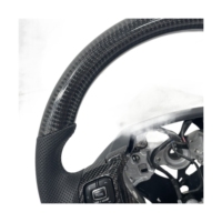 Accessoires d'intérieur de voiture personnalisés, volant en Fiber de carbone recouvert de cuir noir pour Lexus ES300 IS250 GS350 Sports